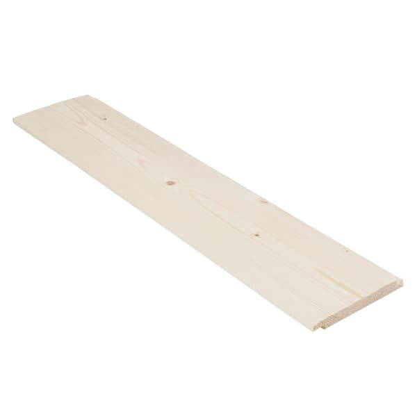 1 in. x 6 in. x 8 ft. #2 and Better Resawn Shiplap Pine