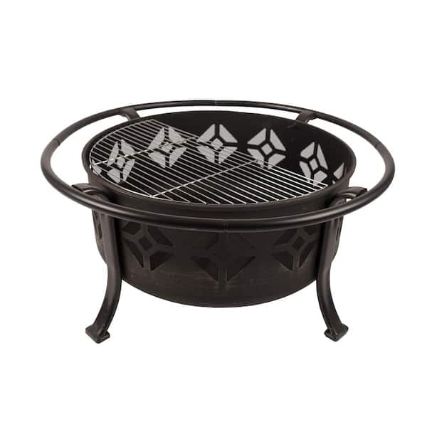 Pleasant Hearth Sunderland Deep Bowl 36 in. x 23 in. Square Steel