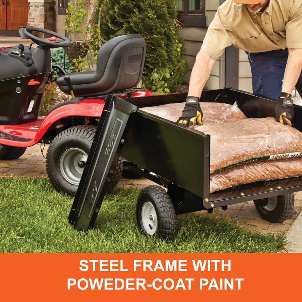 Agri-Fab Black Steel 350 lb Tow Behind Utility Cart