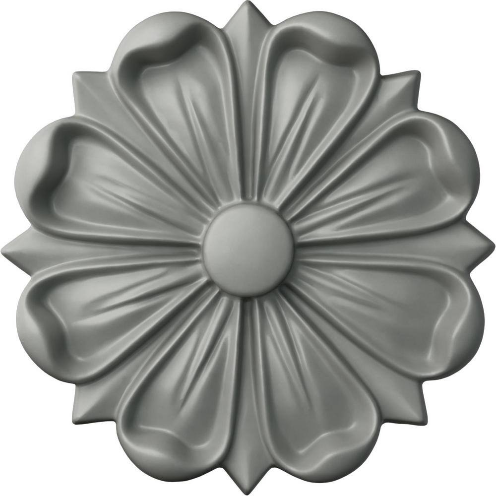 Primed White Round Decorative Rosette 6.5" Diameter