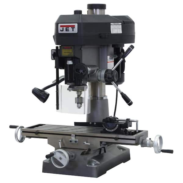 Jet 2 HP Milling/Drilling Machine with R8 Taper and Worklight, 12-Speed, 115/230-Volt, JMD-18