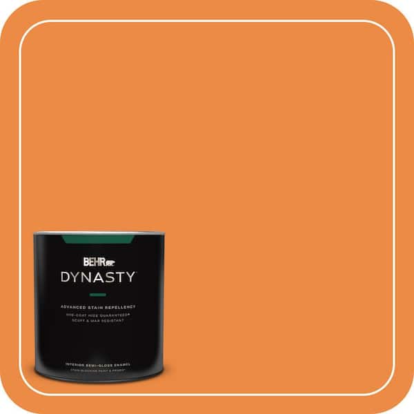BEHR DYNASTY 1 qt. #P230-7 Acapulco Sun Semi-Gloss Enamel Interior Stain-Blocking Paint and Primer