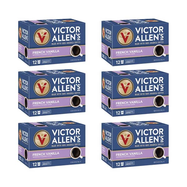 Unbranded Victor Allen's Coffee French Vanilla Flavored, Medium Roast, 72 Count, Single Serve Coffee Pods for Keurig K-Cup Brewers