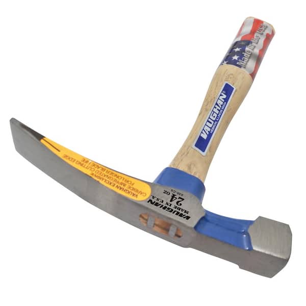 24 oz. Carbon Steel Bricklayer's Hammer with 11.5 in. Hardwood Handle