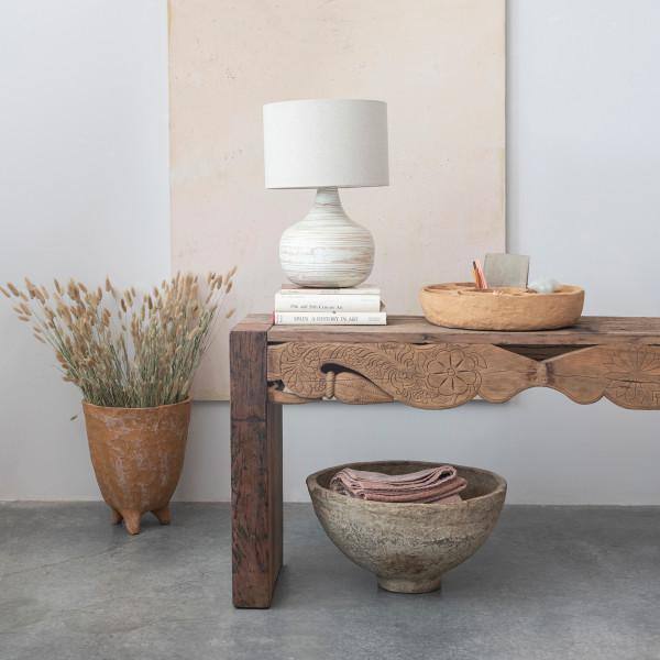 Plank+Beam Solid Wood Console Table With Storage, 36 Inch, Sofa Table With Shelf, Narrow Entryway Table For Hallway, Behind The Couch, Living Room, Foyer