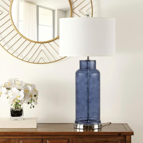 safavieh bottle glass table lamp