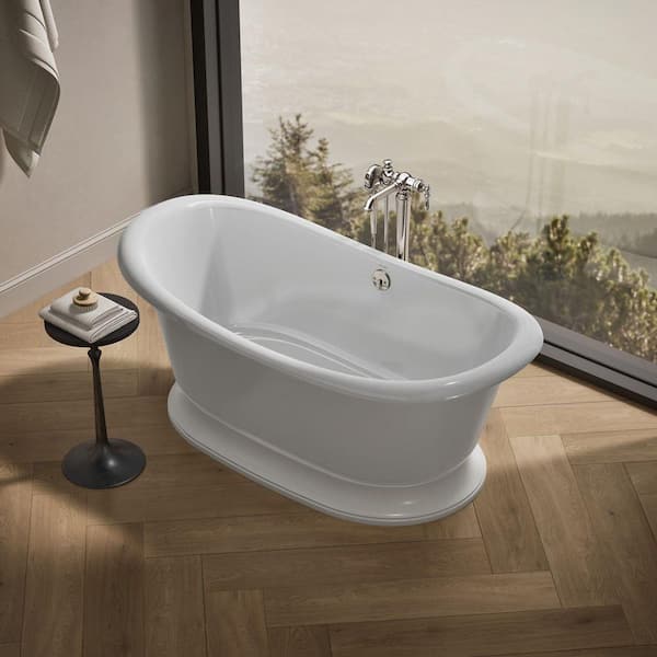 KOHLER Artifacts 66 in. x 32.5 in. Soaking Bathtub with Center