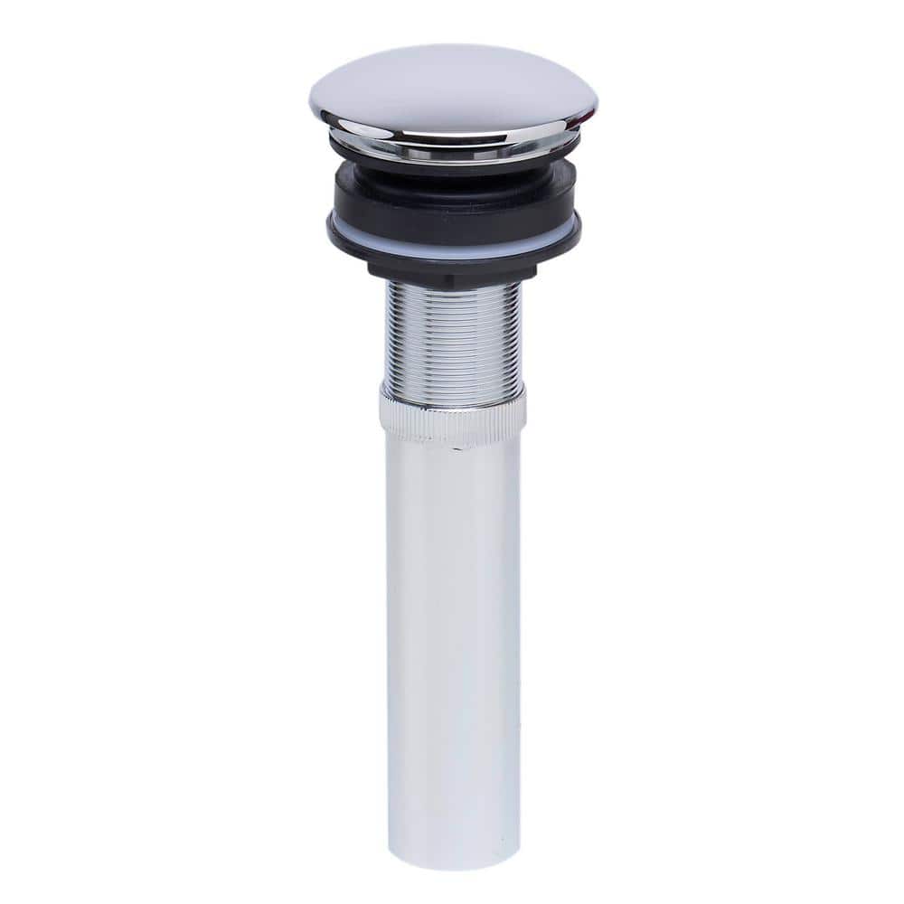 Polished Chrome Brass Pop-Up Drain for Bathroom Sink