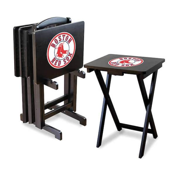 IMPERIAL Boston Red Sox 4-TV Tray and Stand Set