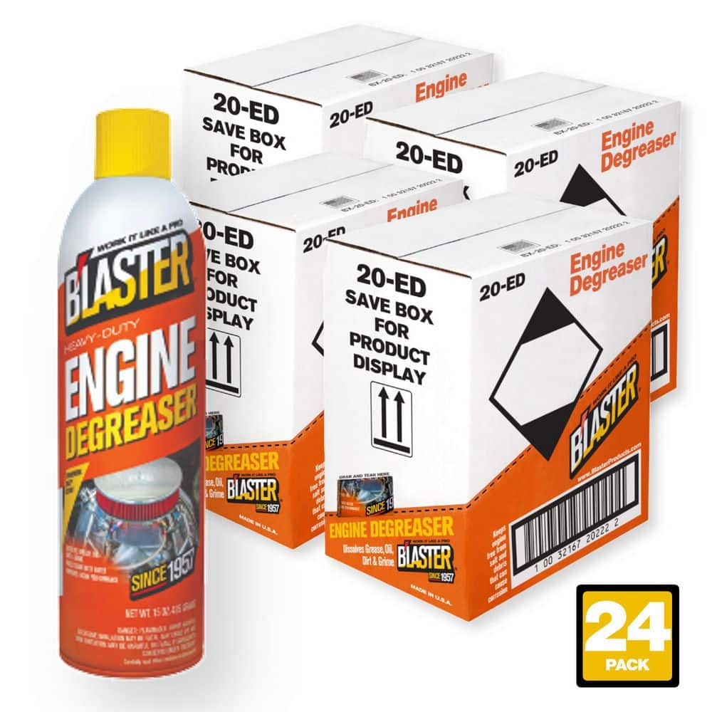 Engine Degreaser Cleaner Spray 15 oz. Heavy-Duty (Pack of 24) Dissolve  Grease