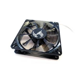 Bgears B-PWM 120 Mm Blue 2 Ball Bearing PWM Blue LED 12-Volt DC Fan ...