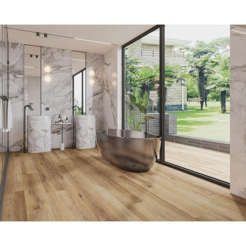 Kira Walnut Extra Long Wide Plank Waterproof Vinyl Flooring