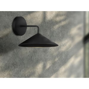 City Streets 1-Light Sand Coal LED Outdoor Wall Mount Sconce