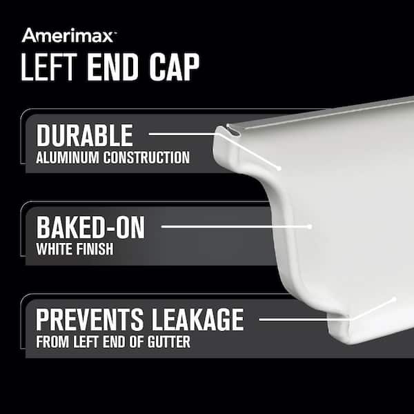 3 in. x 4 in. White Aluminum Downspout B-Elbow