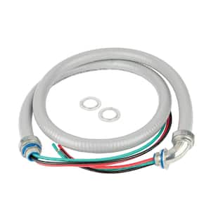 1/2 in. x 4 ft. 10/3 Flexible PVC Conduit A/C Whip Cable