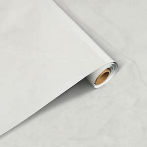 Light Gray Peel and Stick Wallpaper Contact Paper,High Temperature Resistant and Oil Proof Paper, 15.75 in. x 196.85 in.