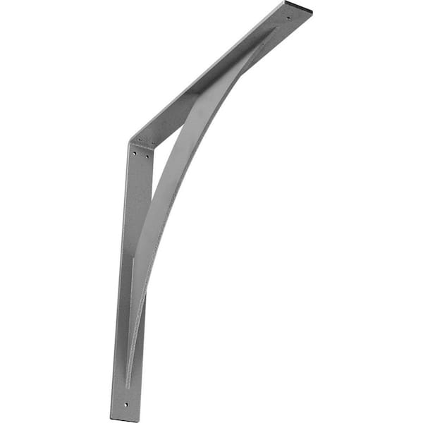 Ekena Millwork 2 in. x 20 in. x 20 in. Steel Hammered Gray Legacy Bracket