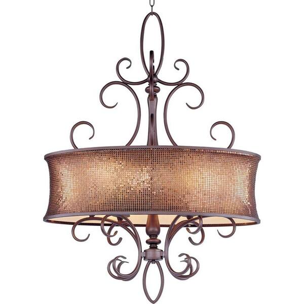 Maxim Lighting Alexander 6-Light Umber Bronze Pendant