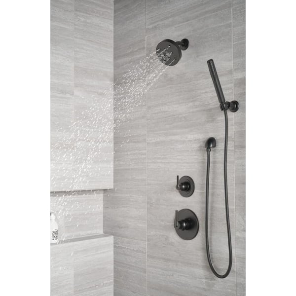 Delta 0.5-in Matte Black Shower Arm with Diverter Delta 0.5-in Matte Black Shower Arm with Diverter