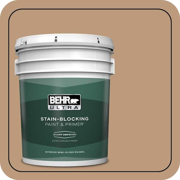 BEHR ULTRA 5 gal. #MQ2-3 Key to the City Extra Durable Semi-Gloss Enamel Interior Paint & Primer