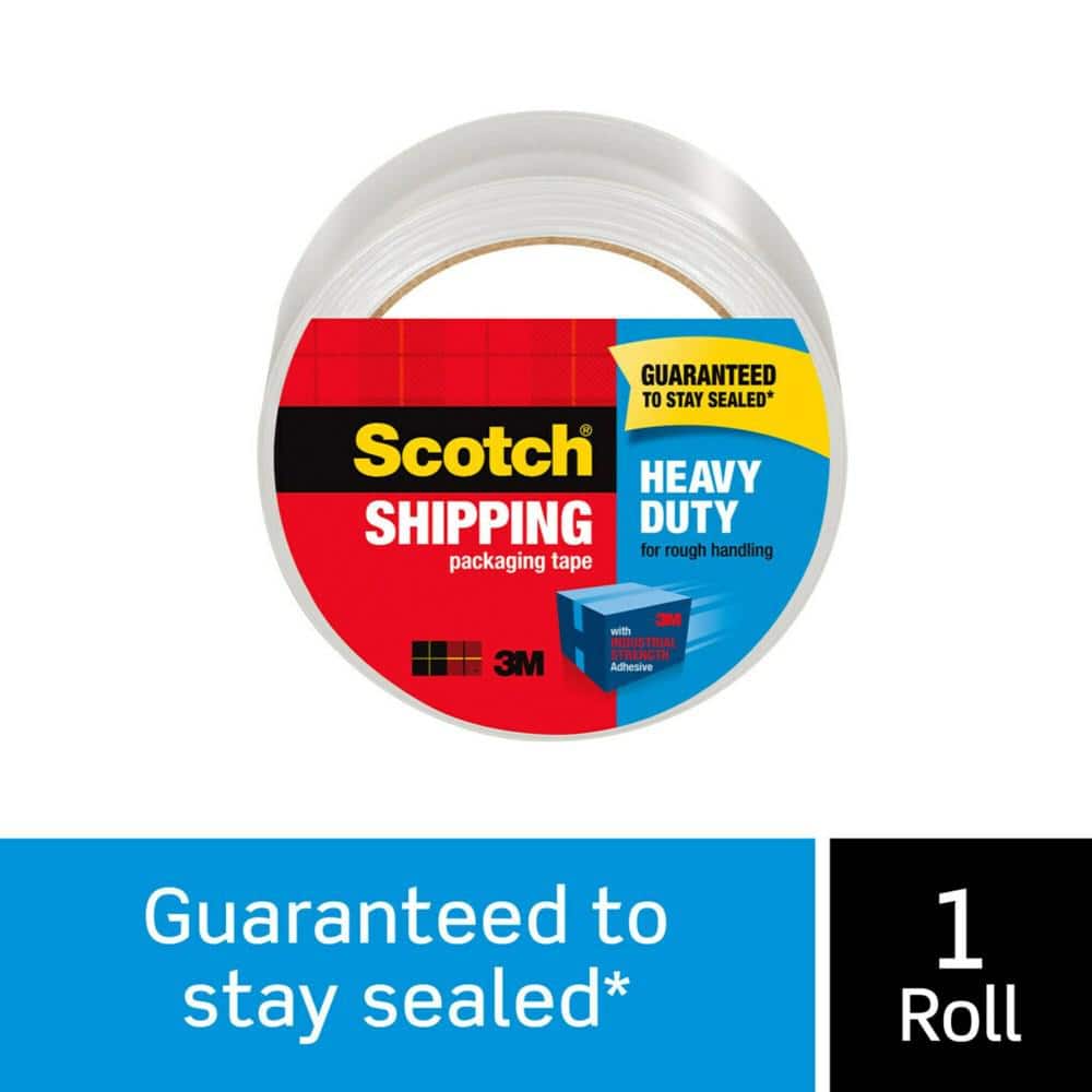 Scotch 1.88 in. x 54.6 yds. Heavy Duty Clear Shipping and Packaging Tape