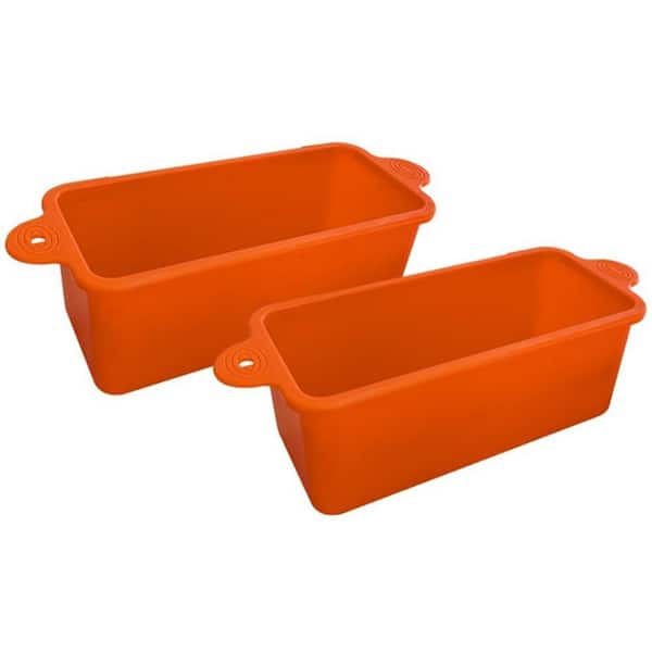 Silicone Grease Cup Liners with Reusable and Replacement for Aluminum Foil Drip Pans Griddles and BBQ, Orange (2-Pack)