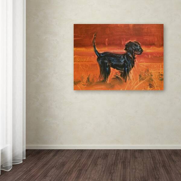 Trademark Fine Art 35 in. x 47 in. "Gordon Setter Liddy" by Lowell S.V. Devin Printed Canvas Wall Art