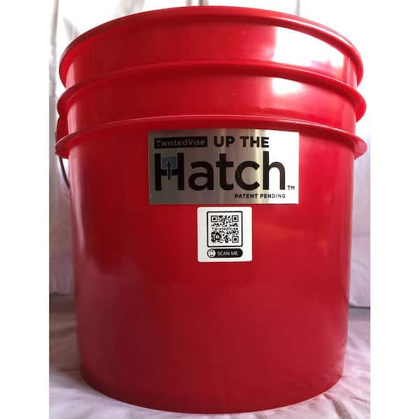 TwistedVise Up The Hatch Bucket Fills from The Bottom 3.5 gal. Size