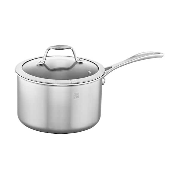 Spirit 3-Ply 4 qt. Stainless Steel Saucepan