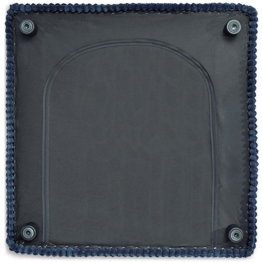 Navy Blue Polyester Modular Accent Chair