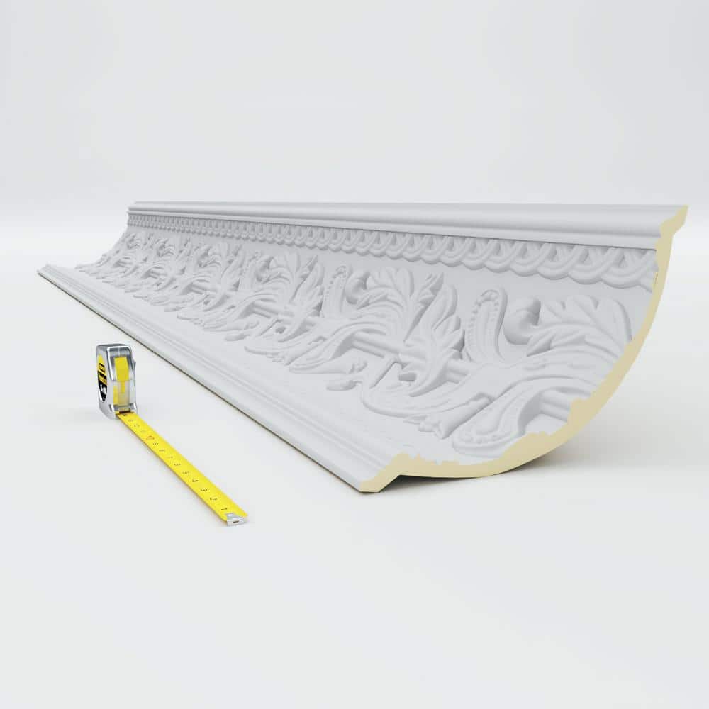 Kinsley White Polyurethane Crown Moulding 94.5" Length