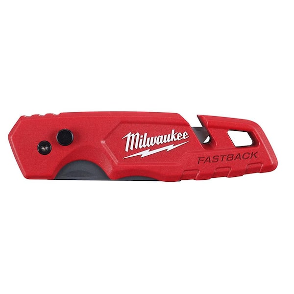 Milwaukee FASTBACK Folding Utility Knife with Blade Storage and 50