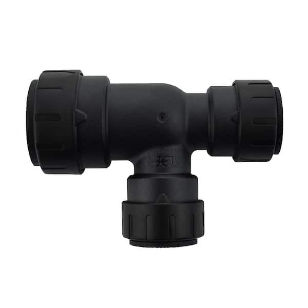 SharkBite ProLock 3/4 in. x 1/2 in. x 1/2 in. Push-To-Connect Plastic Reducing Tee Fitting
