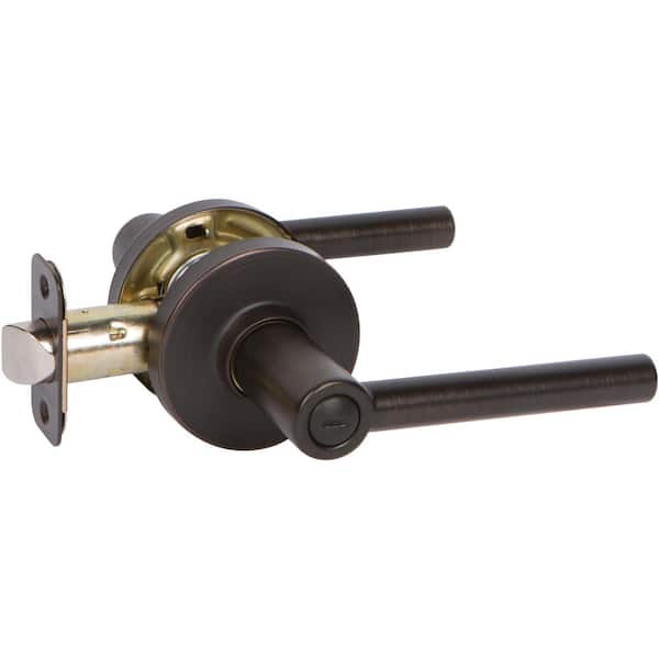 DELANEY HARDWARE RD Series Contemporary Style Tuscany Bronze Straight Bed/Bath Door Handle