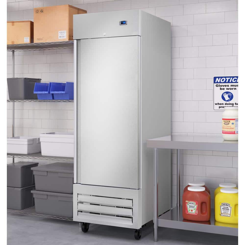 27" Stainless Steel Upright Convertible Refrigerator Freezer