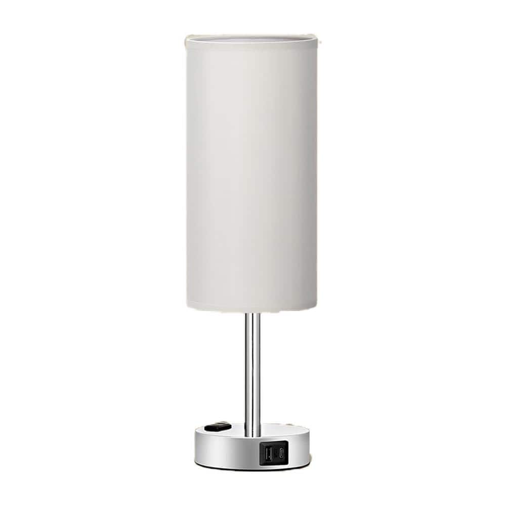 Plug and Play 14 in. Touch Silver Dimmable Integrated LED Task and Reading 