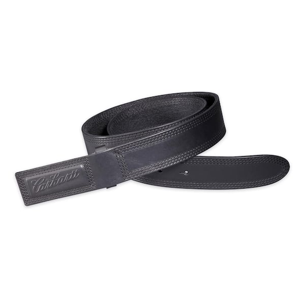 Carhartt Men's Size 34 Black Leather Scratchless Belt