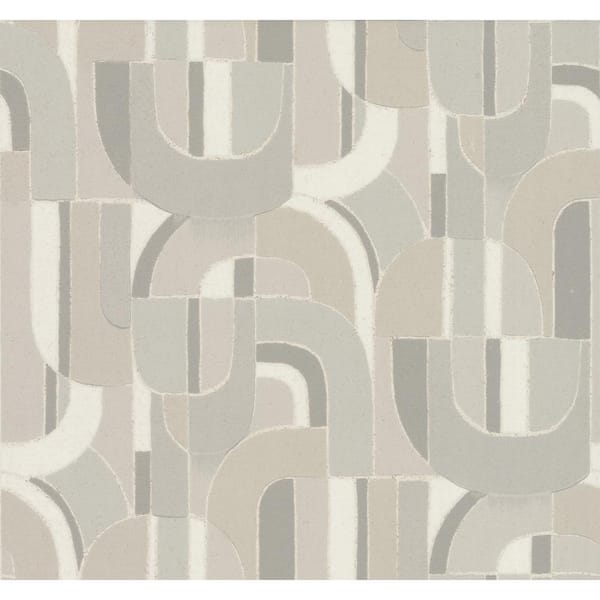 York Wallcoverings Ronald Redding Grey Sculpture Garden Unpasted Paper Wallpaper Matte, (27 in. x 27 ft.)