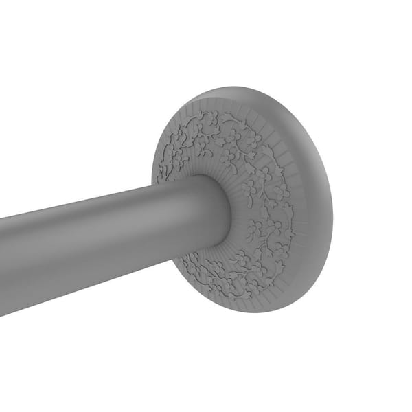 Monte Carlo Collection Shower Curtain Rod Brackets in Matte Gray