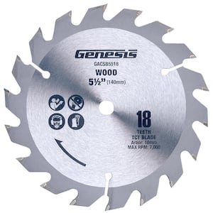 5-1/2 in. 18-Tooth Tungsten Carbide-Tipped Circular Saw Blade