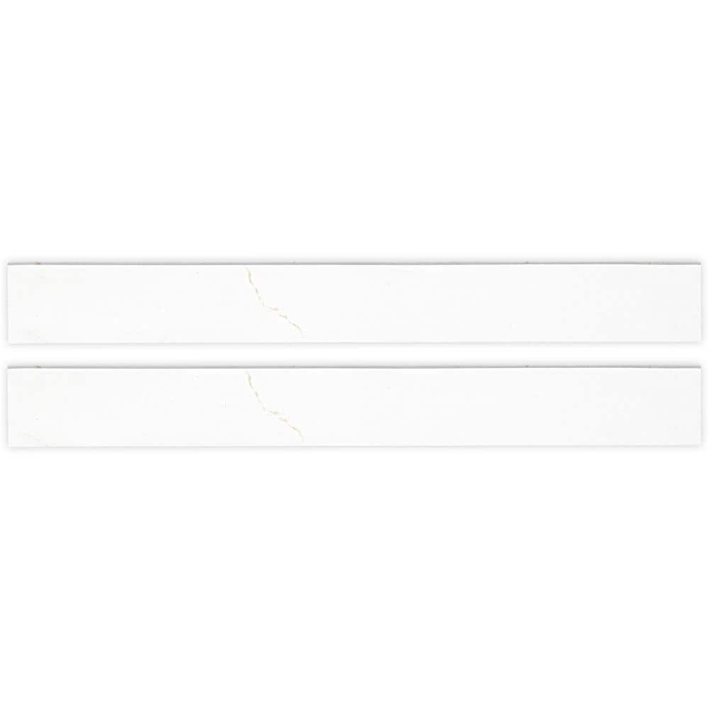 Marcella Gold Bullnose 3 in. x 24 in. Matte Porcelain Wall Tile (20 lin. ft./ Case) price history on PriceWatchPro