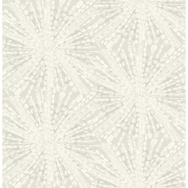NuWallpaper Silver Sunburst Peel and Stick Wallpaper