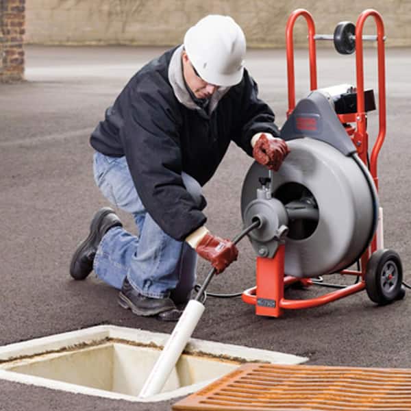 RIDGID K-750 Drain Cleaning Snake Auger Drum Machine with Autofeed