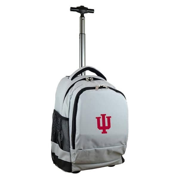 Denco NCAA Indiana 19 in. Gray Wheeled Premium Backpack