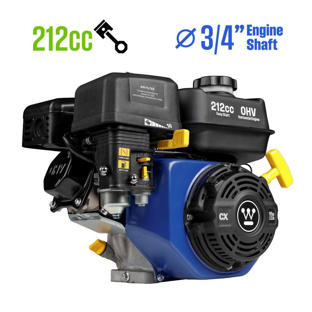 212cc 3/4 in. Recoil Start Gasoline Engine, 4-Stroke OHV Horizontal Shaft price history on PriceWatchPro
