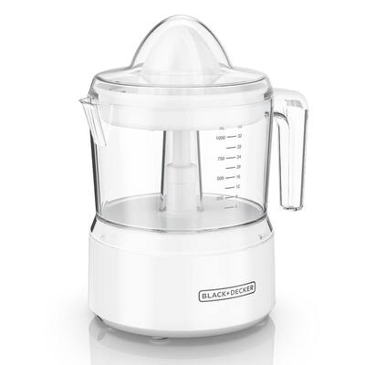 BLACK+DECKER 32 fl. oz. White Citrus Juicer with Easy-Pour Pitcher