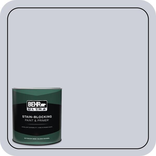 BEHR ULTRA 1 qt. #620E-2 Naturally Calm Semi-Gloss Enamel Exterior Paint & Primer