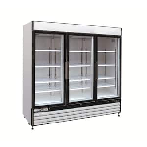 X-Series 72 cu. ft. Triple Door Commercial Upright Merchandiser Freezer in White