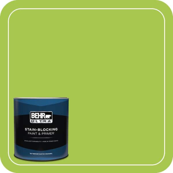 BEHR ULTRA 1 qt. #420B-5 Sweet Midori Satin Enamel Exterior Paint & Primer