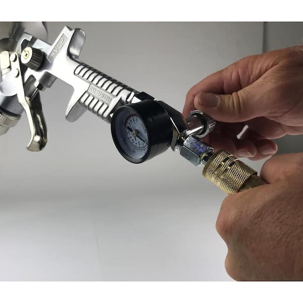 1/4 Inch BSP Professional Spray Gun Air Pressure Control Gauge Regulator Tool US 